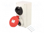 Connector: AC supply 3-phase | socket | female | 16A | 400VAC | IP44