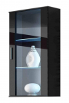 Cama hanging display cabinet SOHO black/black gloss
