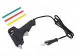 Hot melt glue gun | &Oslash;: 7mm | 20W | 10min | 230VAC | Effic: 100 g/h