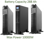 Professional Pure sinusoidal UPS Inverter with batteries | 32x12V/9Ah(288h) | 10KW