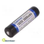 Taasaku: Li-Ion; 18650, MR18650, 3,7 V, 3000 mAh, &Oslash;18,8 x 69 mm, 15 A