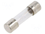 Fuse: fuse | 5x20mm | cylindrical,glass | 630mA | 250VAC | time-lag