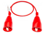 Test lead: single | both sides,crocodile clip | Len: 0.71m | red