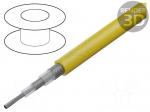 Wire: coaxial | RG59A/U | 1x20AWG | stranded | Cu | PVC | yellow | 30m