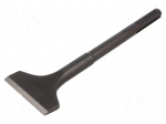 Chisel | for concrete | L: 300mm | SDS-MAX | Tipwidth: 80mm | cranked