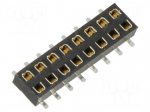 Connector: pin strips | socket | female | PIN: 16 | 2A | straight | SMT