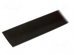 Heat shrink sleeve | glueless,flexible | 2: 1 | 50.8mm | L: 1.2m | black