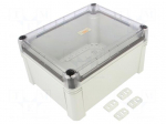Enclosure: junction box | X: 191mm | Y: 241mm | Z: 126mm | polycarbonate
