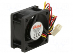 Fan: DC | axial | 12VDC | 40x40x20mm | 25dBA | EBR | 5000rpm | 2.82mmH2O