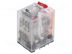 Relay: electromagnetic industrial | 4PDT | 220VAC | 10A/240VAC | PCB