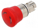 Switch: emergency stop | 22mm | Stabl.pos: 2 | red | IP66,IP67,IP69K