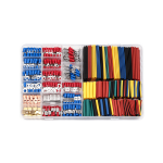 Auto- ja mootorrattatooted, elektroonika, navigatsioon, CB raadio // Auto elektroonikakomponendid : Installatsioonikaablid : Kaitsealused : &Uuml;hendused // Zestaw konektor&oacute;w i rurek termokurczliwych 678el.E6087