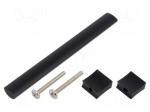 Holder | aluminium | matt black | H: 30.5mm | L: 148mm | W: 15.5mm | handle