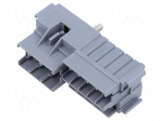Case | push-in | ways: 13 | polyamide 66 | grey | Kit: holder