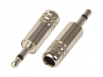 &Uuml;hendused // Different Audio, Video, Data connection plug and sockets // 2591# Wtyk jack 3,5 mono metal ii