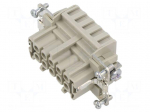 Connector: HDC | contact insert | female | EPIC H-BE | PIN: 10 | 16A