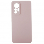 Back panel cover Evelatus Xiaomi 12 Lite Premium Soft Touch Silicone Case SandPink