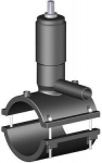 Electrofusion tapping saddle with valve D110/63mm,
