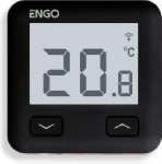 Room thermostat E10WiFi, Black, 230V, ENGO