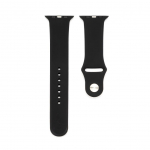 Strap Connect  Watch 42/44/45mm Silicone Loop Watch Strap (S/M 110mm) Black
