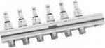 Topway flow manifold 1", 6 ways, 3/4" Euroconus