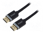 Cable | DisplayPort plug,both sides | textile | DisplayPort 1.4