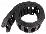 Cable chain | 2500 | Bend.rad: 250mm | L: 1012mm | Int.height: 25mm