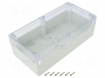 Enclosure: multipurpose | X: 120mm | Y: 240mm | Z: 75mm | ZP | light grey