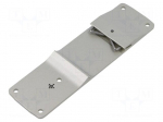 Holder | aluminium,stainless steel | for DIN rail mounting