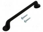 Holder | ZnAL | H: 28mm | L: 161mm | Holes pitch: 128mm | FABRICIO | handle