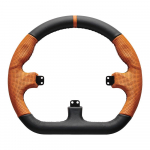 Asetek SimSports GT - rim - closed D, black and orange