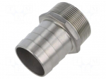 Threaded fitting | connector pipe | max.10bar | L: 83mm