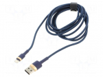 Cable | High Speed,USB 2.0 | Apple Lightning plug,USB A plug | 2m