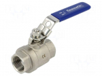 Ball valve | acid resistant steel AISI 316 | PTFE | max.63bar