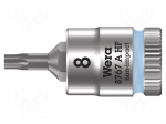 Socket | socket spanner,Torx&reg; | TX08 | 1/4" | 28mm | Zyklop