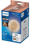 Philips Smart WiZ 60W G125 E27 gudrā LED spuldze 90CRI 2700-6500K caurspīdīga 929003017821 8719514372108