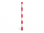 Red/white plastic post without base