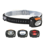 2-in-1 LED HEADLAMP WITH 4 WHITE AND 3 RED LEDs