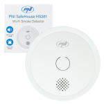 Smoke sensor PNI SafeHouse HS261 with Wi-Fi, control from Tuya Smart application, 3V battery supply, 85dB, sound and visual alarm, silent alarm