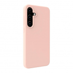 Back panel cover Evelatus Samsung Galaxy S25 Premium Magnetic Soft Touch Silicone Case Pink Sand