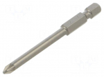 Screwdriver bit | PlusMinus PZ-type | PZ1/SL | 1/4"