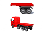 M&auml;nguala | PC | Konsoolid | Tarvikud // Raadio teel juhitavad m&auml;nguasjad ja tarvikud // Naczepa do pojazdu na akumulator HL358 Mercedes Scania Actros czerwona