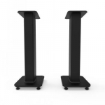 KANTO AUDIO 26" TALL FILLABLE SPEAKER STANDS WITH ISOLATION FEET -  BLACK (PAIR)