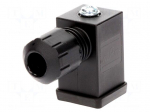 Connector: valve connector | plug | form C | 9.4mm | female | PIN: 3