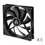 ARCTIC F12, 3-pin, 120mm, Case Fans, black, 5 pcs