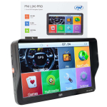 PNI L910 PRO GPS navigation system with sun visor, 9 inch, 800 MHz, 512MB DDR, 16GB internal memory, FM transmitter, black