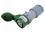 Connector: AC supply | plug | female | 32A | 24/42VDC | IEC 60309 | IP44
