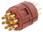 Connector: M23 | contact insert | PIN: 9(8+1) | male | soldering | 150V