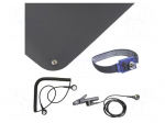 Mat: table set | ESD | L: 900mm | W: 610mm | Thk: 1.5mm | black