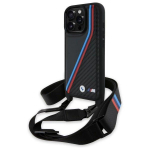 BMW M Edition Carbon Tricolor Lines Hardcase for Apple iPhone 16 Pro Max